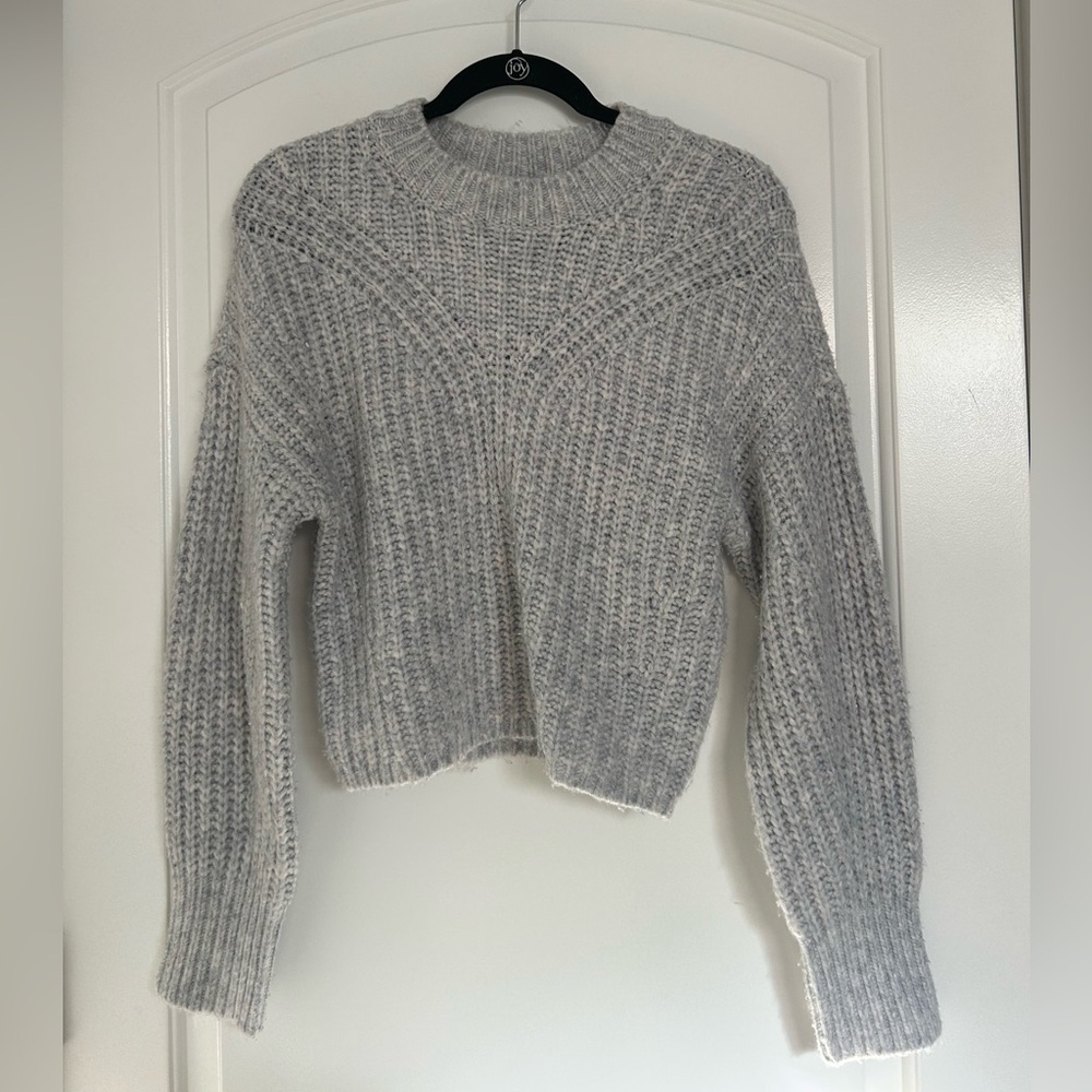 Abercrombie & Fitch Cozy Gray Women's Chunky Knit  Sweater size XXS
